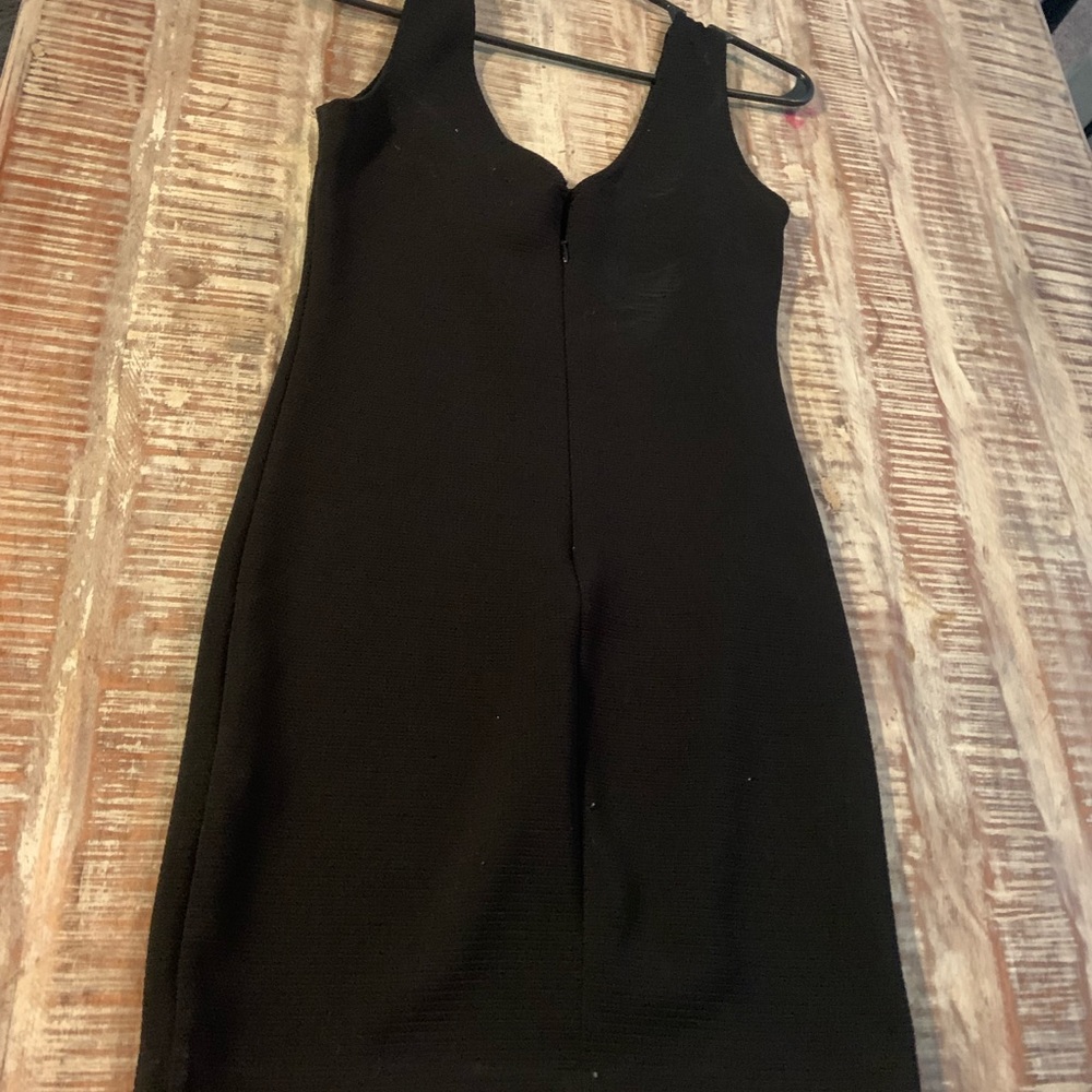 Black fitted dress
